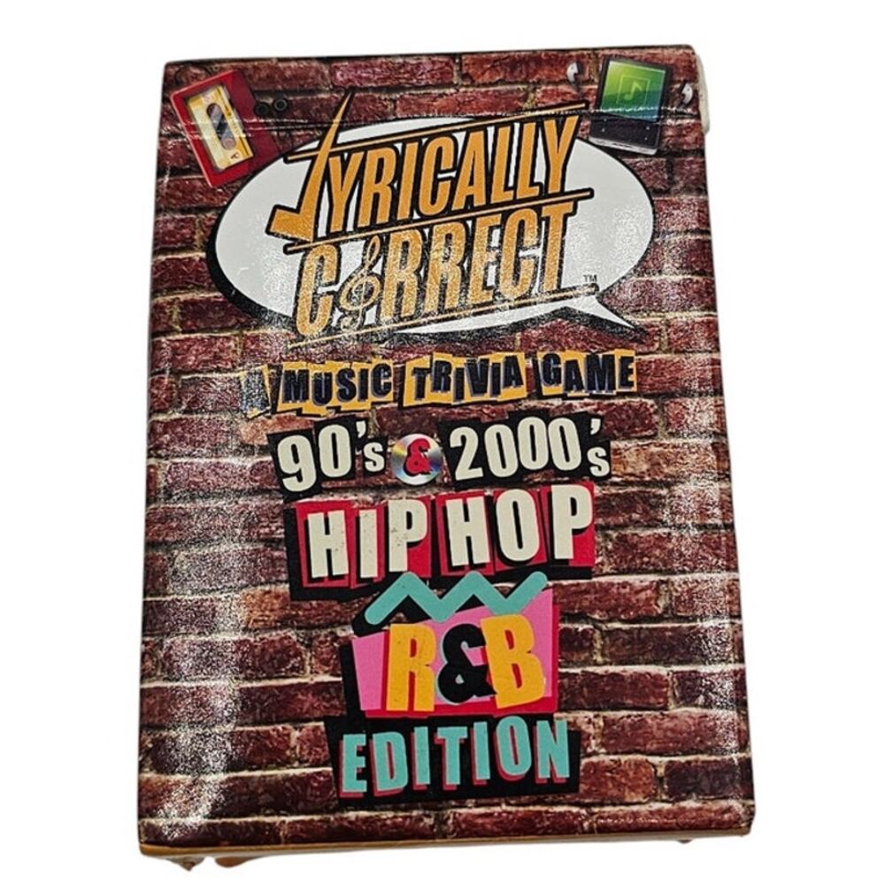 Lyrically Correct Music Trivia Card Game 90's & 2000s Hip Hop & R&B Edition